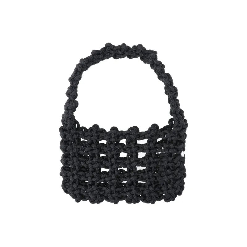 KARA Nylon Shoulder Bag Handbag Women's Black-0