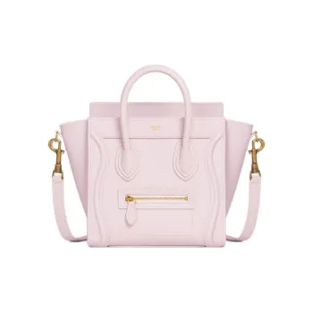 CELINE Luggage Drumhead Calfskin Smile Bag Shoulder Bag Crossbody Bag Handbag Extra Mini Women's Pink