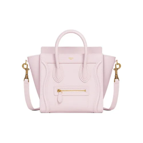 celine Camarat Luggage Drumhead Calfskin Smile Bag Shoulder Bag Crossbody Bag Handbag Extra Mini Women's Pink