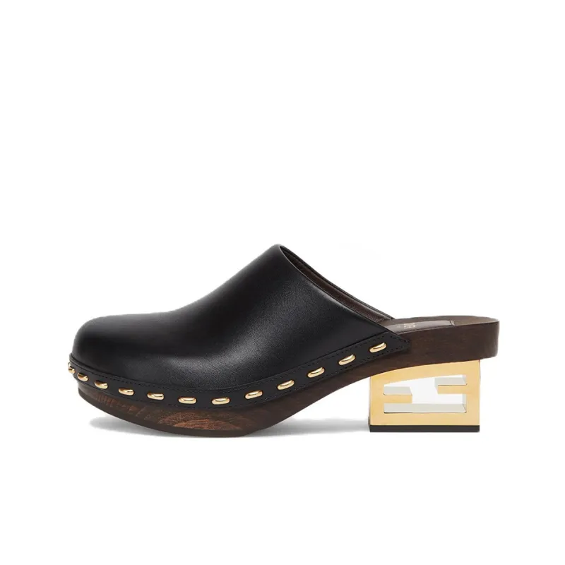 FENDI Baguette Show Medium-Heel Cloggs-0