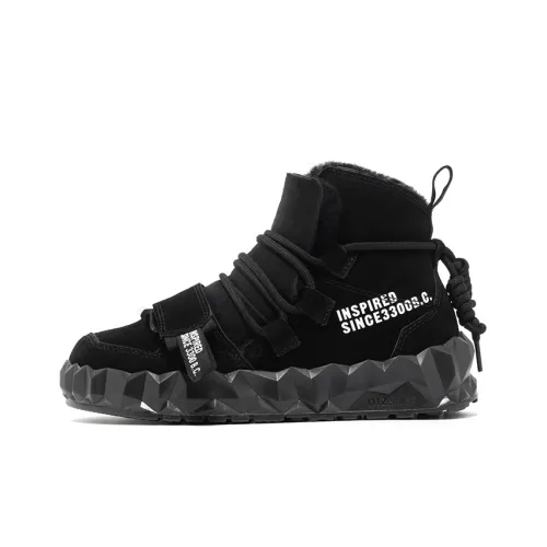 OTZSHOES 스케이트보드화 하이탑 블랙 남녀공용