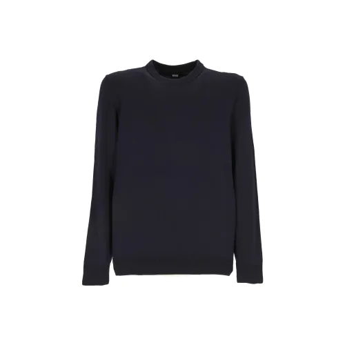 HUGO BOSS Sweaters Men Dark Blue