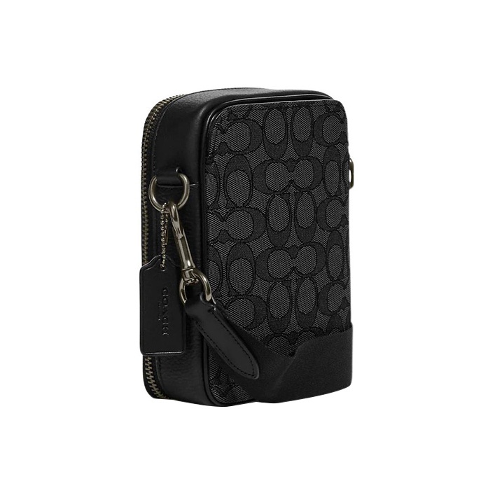 Coach Mini cheapest Stanton Jacquard C Black