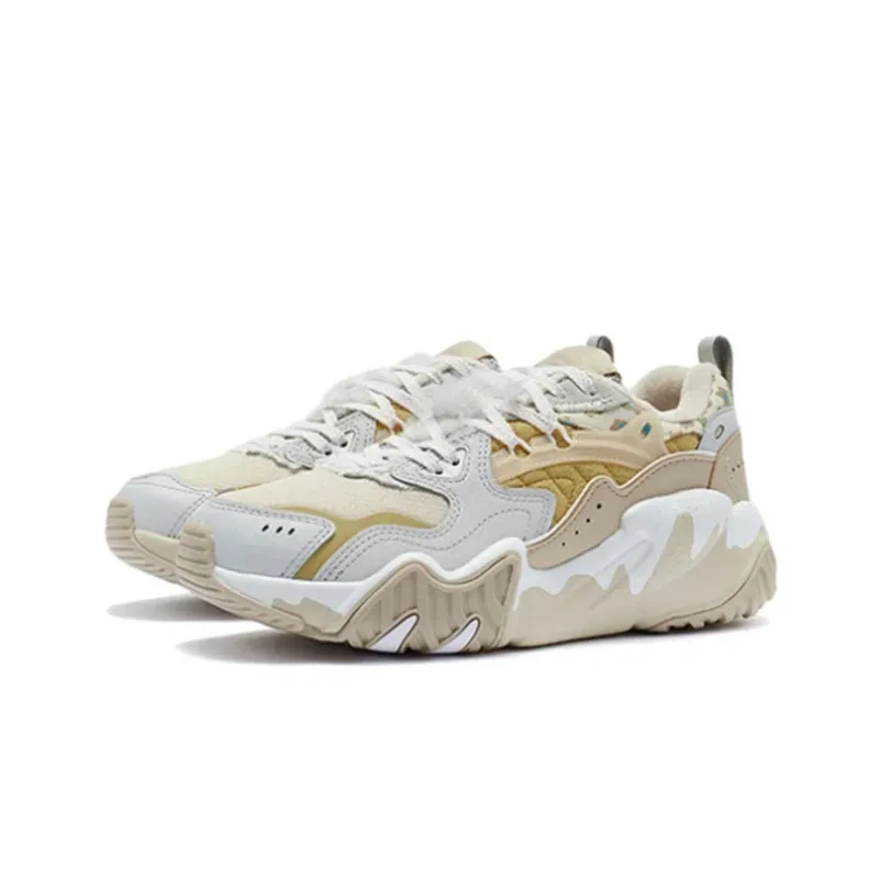 LiNing Cat Paw Lite Slip Resistant, Abrasion Resistant, Breathable Low Top Running Shoes Women's Milk Candy Yellow-2