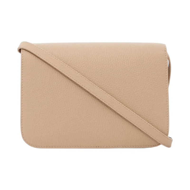 Burberry Lola Lola Bag Grain Leather Patchwork With Calfskin Shoulder Bag Crossbody Bag Small Size Women's Wheat Beige-1
