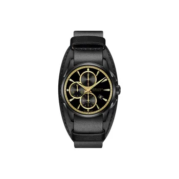 HAMILTON Jazz Series Automatic Mechanical Movement Unisex Watch 42mm Black Dial Stainless Steel Case Cow Leather Strap