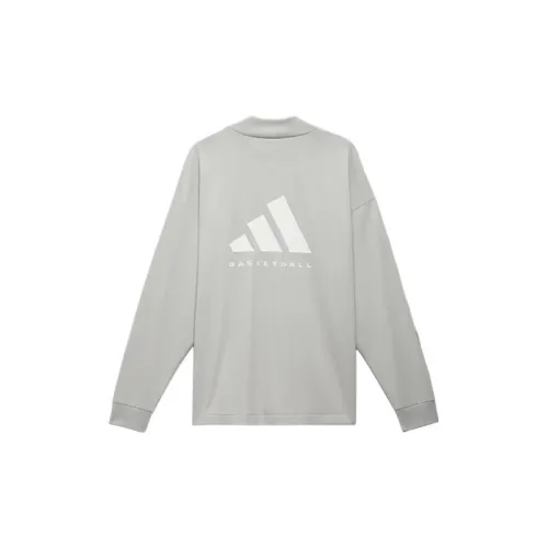 Adidas T-Shirts Unisex Light Gray