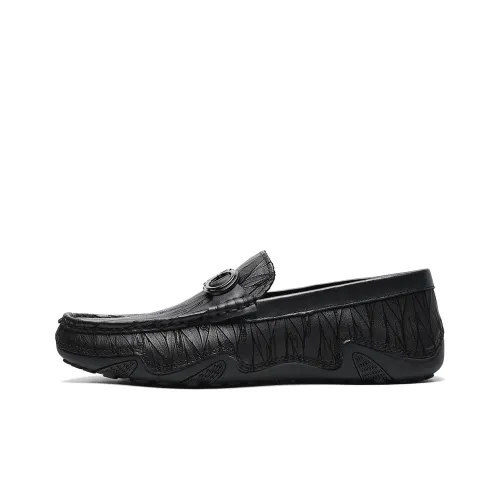 C°BANNER Dress Shoes Men Low-Top Black