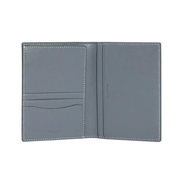 COACH Smooth Calf Leather Document Bag Passport Holder Mini Women's Gray-1