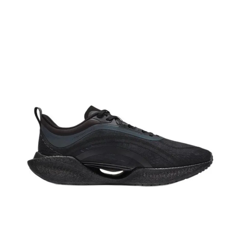 LiNing Super Light 19 Cushioning Anti Slip And Wear Resistant Reflective Low Top Running Shoes Men's Black-1