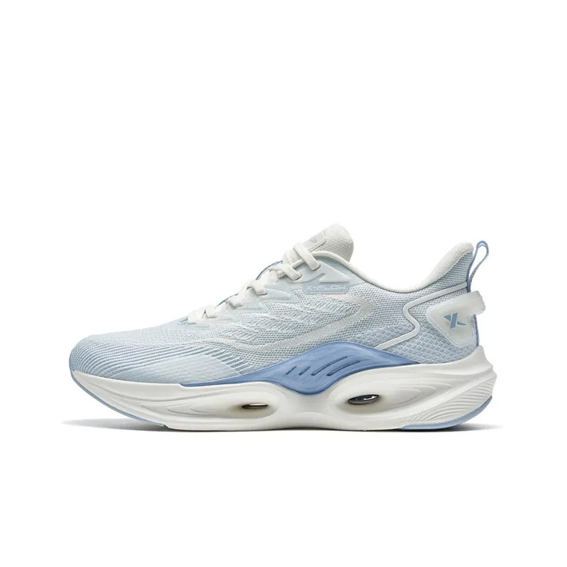 XTEP Shock Absorbers With Slip Resistant And Abrasion Resistant Properties Low Top Running Shoes Men's Dusty Blue-0