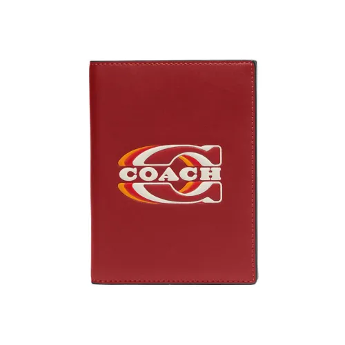 COACH Passport Case Passport Holders Red