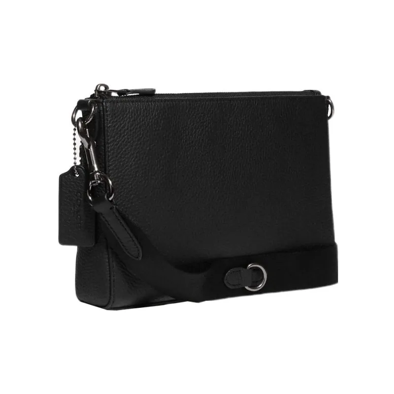 COACH Holden Pebbled Cow Leather Combo Bag Shoulder Bag Crossbody Bag Medium Size Men's Black-1