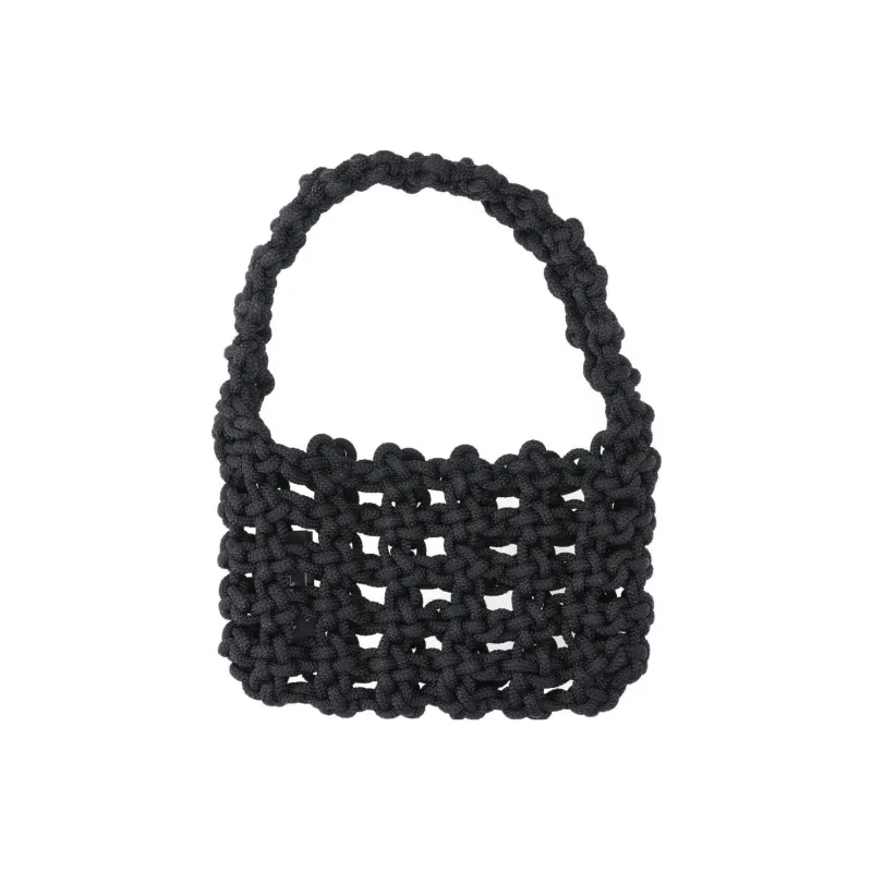 KARA Nylon Shoulder Bag Handbag Women's Black-3