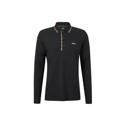 HUGO BOSS Polo Shirts Men Black