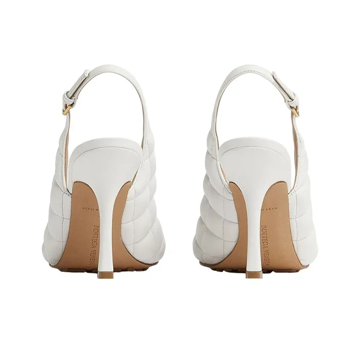 Bottega Veneta Padded Strap Sandals Women's White-3