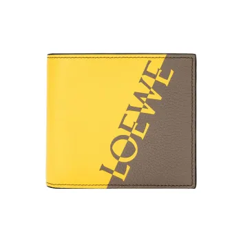 LOEWE Calfskin Wallet Men's Yellow