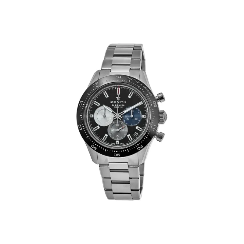 ZENITH Chronomaster Sport Flagship Collection Mechanical Movement Men's Watch 41mm Black Dial-0