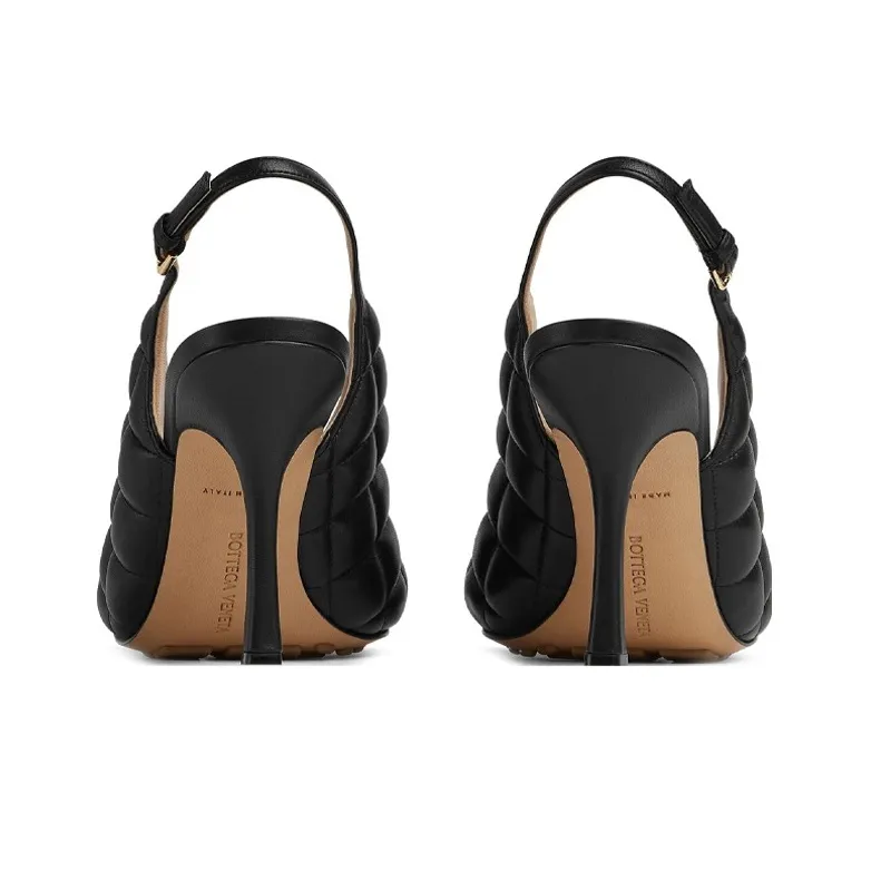 Bottega Veneta Padded One Strap Sandals Women's Black-3