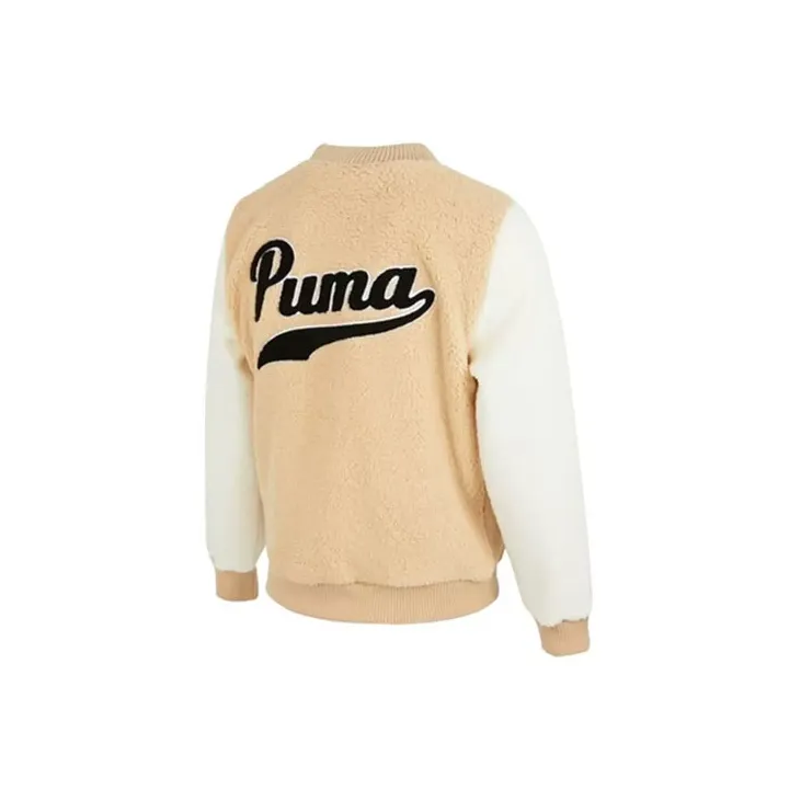 PUMA Velvet Jackets Men Beige Yellow-1