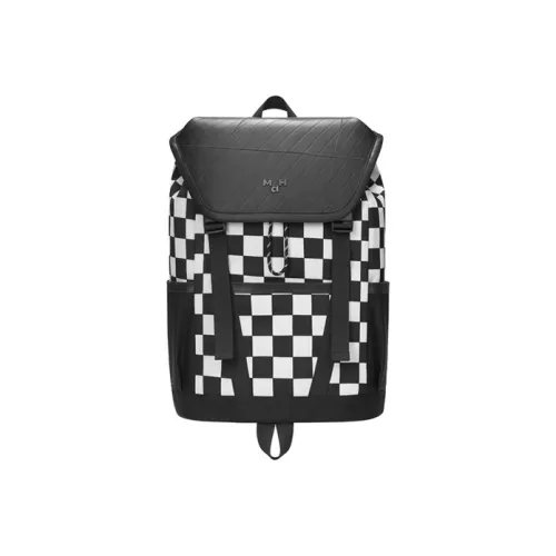 MAH Backpacks Black/White Checkered