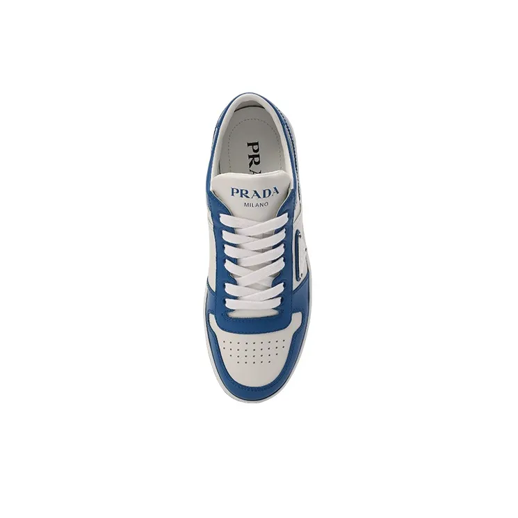 PRADA Low Top Stylish Skateboarding Shoes Women's White Blue-4