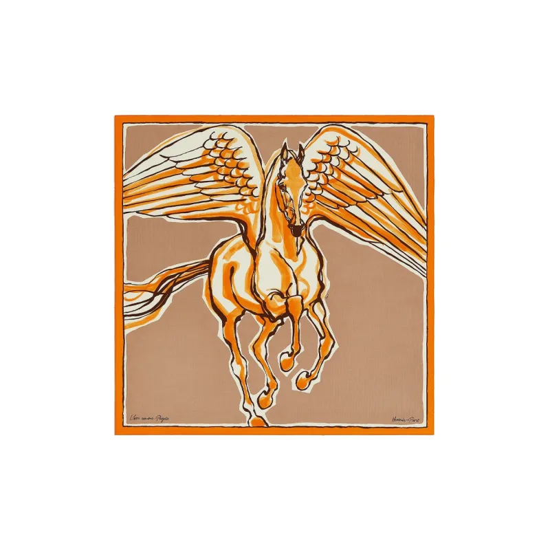 HERMES Libre Comme Pegase Shawls Women's-0