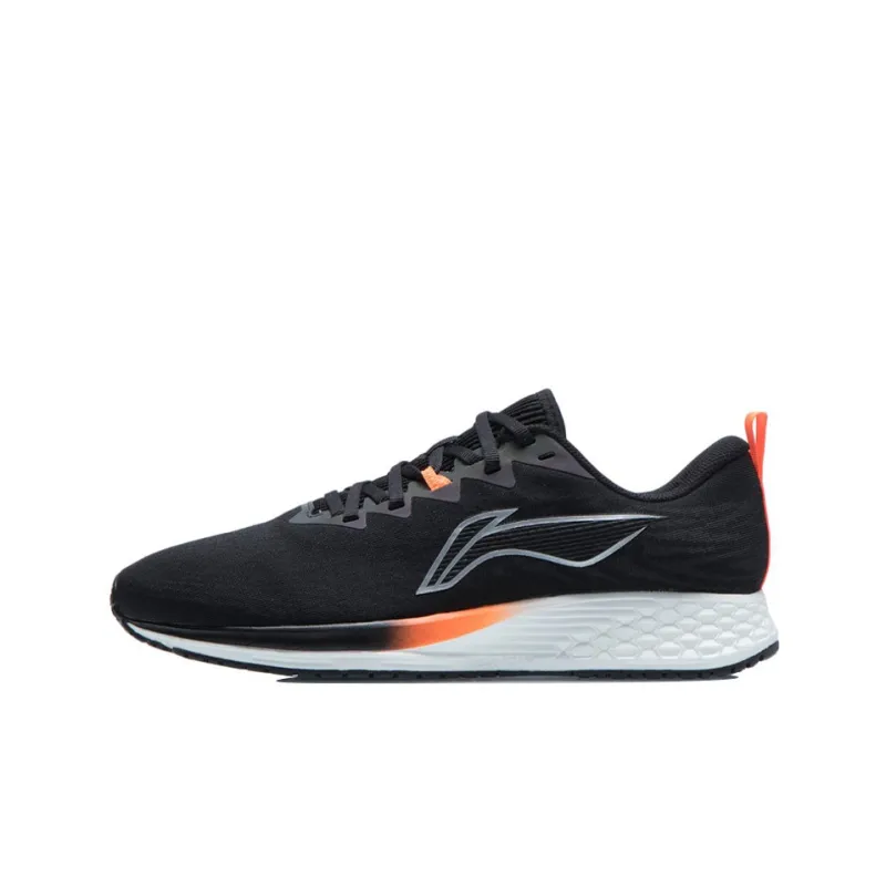 LiNing Red Hare 4 Cushioning Anti-Slip And Wear-Resistant Low-Top Running Shoes Black Silver-0