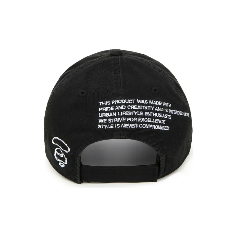 Aape Baseball Caps Men Black BK L-1