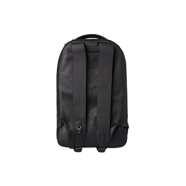 COACH Metropolitan Pebbled Soft Leather Backpack Medium Size Men's Black-2