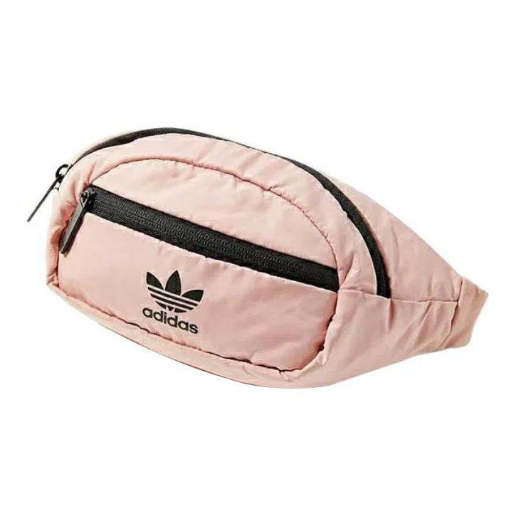 Adidas Originals Polyester Polyester One Shoulder Crossbody Fanny Pack Regular Unisex Pink/Black-1