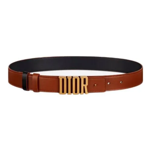 DIOR Leather Belts Women's Brown