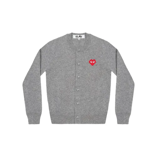 CDG Play X INVADER Pixel Series Knitwear Women's Gray