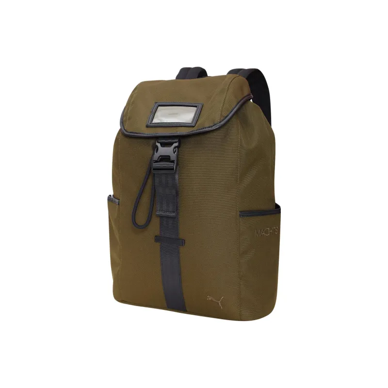 PUMA Artificial Leather With Textile Backpack Regular Unisex Dark Green-0