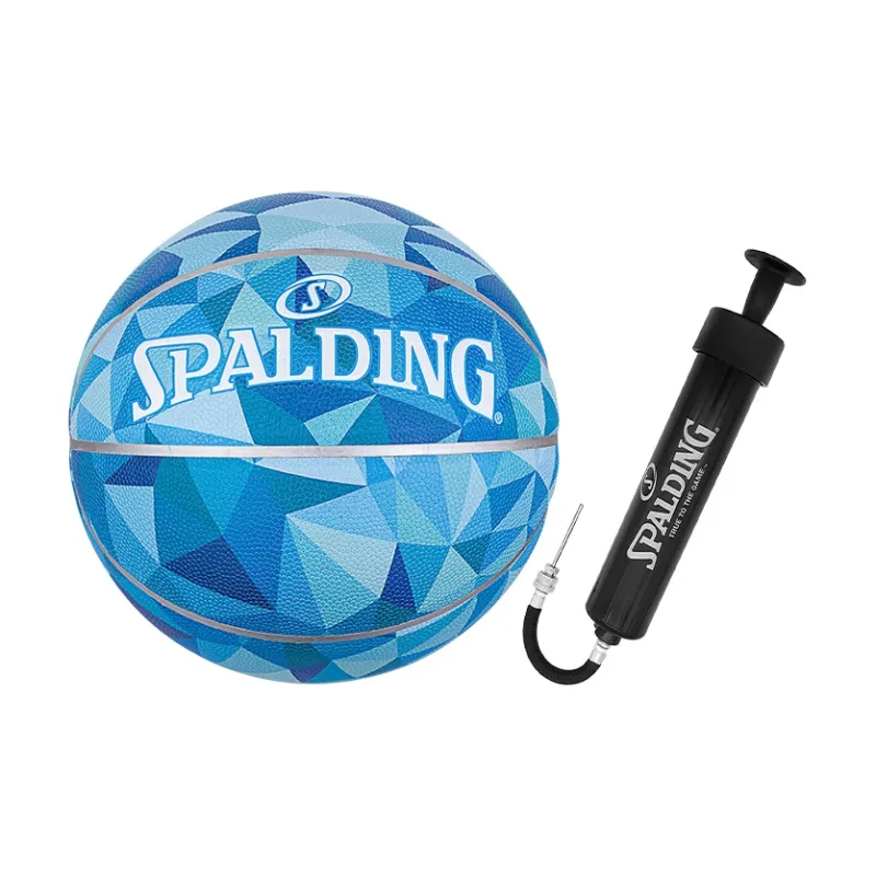SPALDING Prism Series PU Basketball Blue Size 7 Competition Training-1