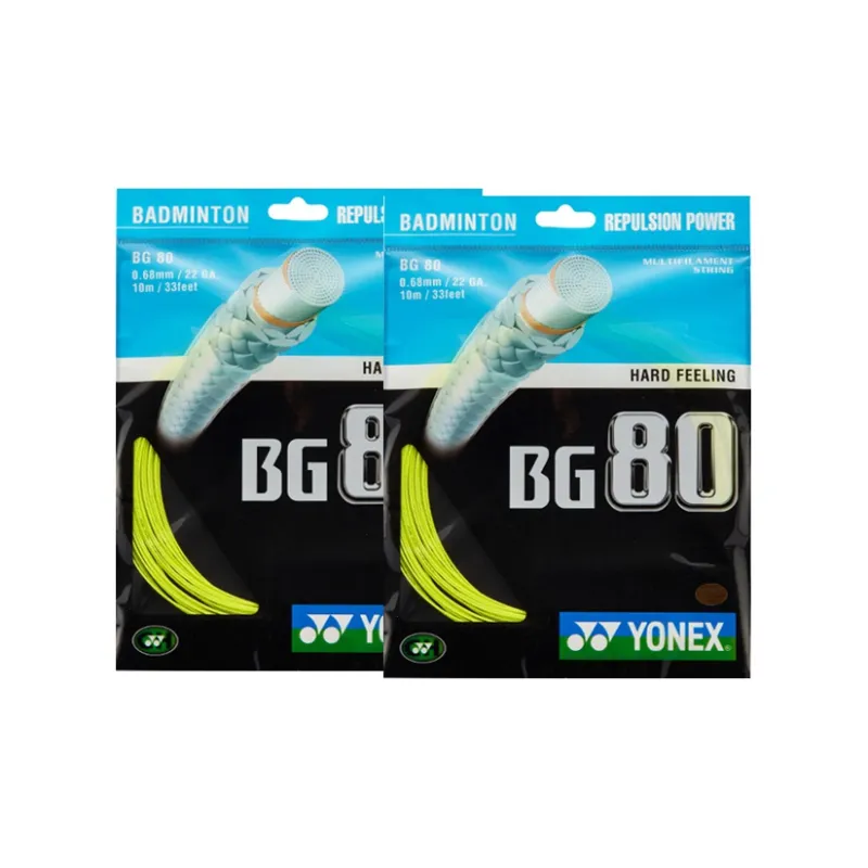 YONEX Stretchable And Durable Badminton Racket Strings 2 Sticks-0