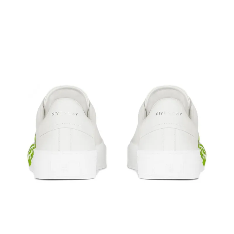 Givenchy City Sport Low Top Stylish Skateboarding Shoes Men's White Green-4