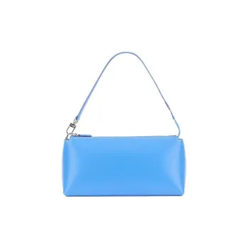 Staud Kaia Smooth Cow Leather Handbag Shoulder Bag Women's Blue