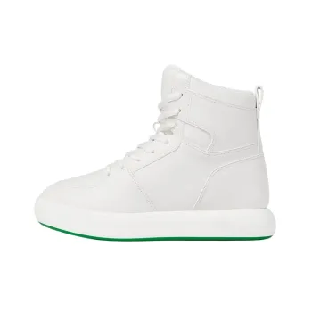 Bottega Veneta PILLOW High Top Stylish Skateboarding Shoes Men's White