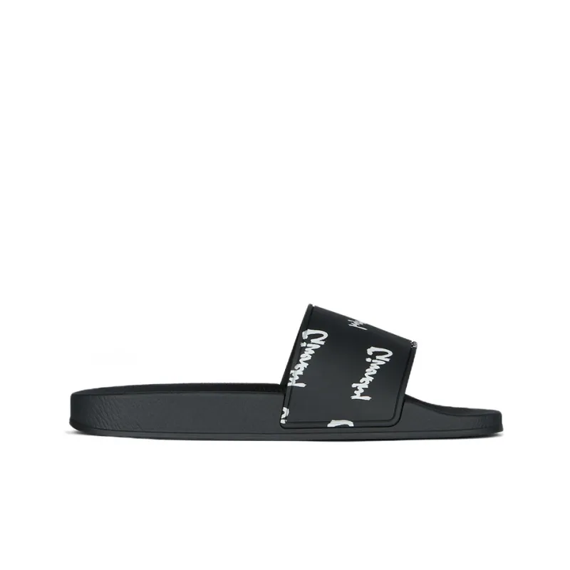 Givenchy Rubber Sole Odor Resistant Slide Slippers Men's Black-1