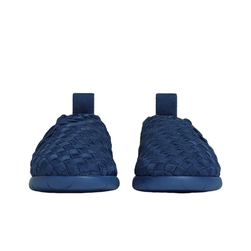 Bottega Veneta Plat Low Top Casual Shoes Men's Blue-3