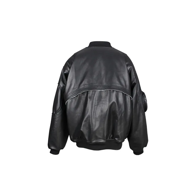 Far Archive Leather Jackets Men Black - POIZON