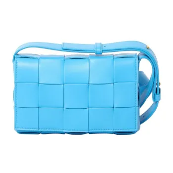 Bottega Veneta CASSETTE Pillow Bag Lambskin Tofu Bag, Shoulder Bag, Crossbody Bag Small Size Women's Light Blue