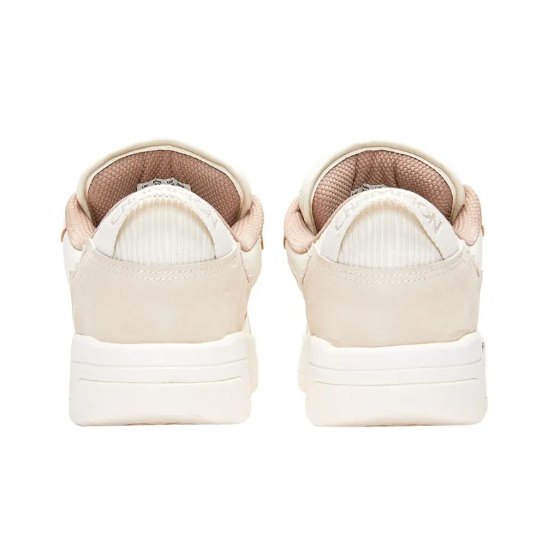 Champion Low Top Skateboard Shoes Men's White Velvet Brown-3