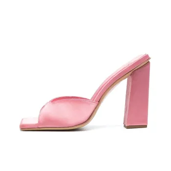 GIABORGHINI Rosie Satin 125mm Mules