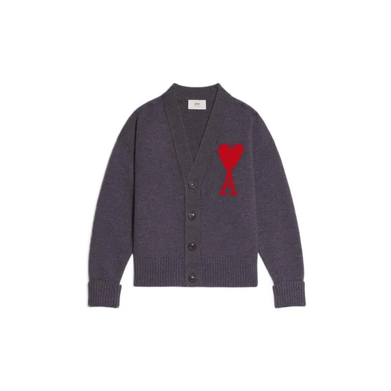 Ami Large A Heart Cardigan-0