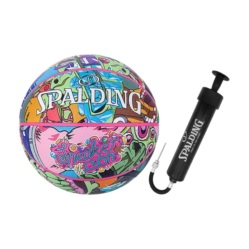 SPALDING Co branded Collection PU Basketball Size 7 Training Unisex-5