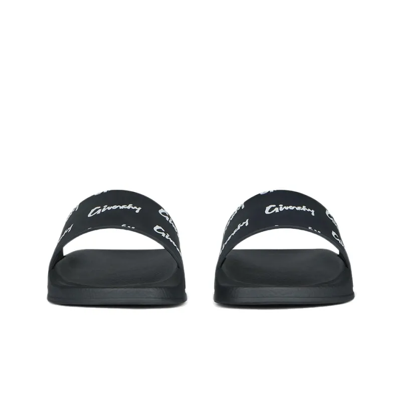 Givenchy Rubber Sole Odor Resistant Slide Slippers Men's Black-3