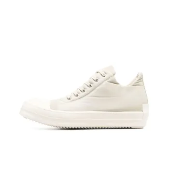 Rick Owens DRKSHDW Low Top Stylish Skateboarding Shoes Men's White