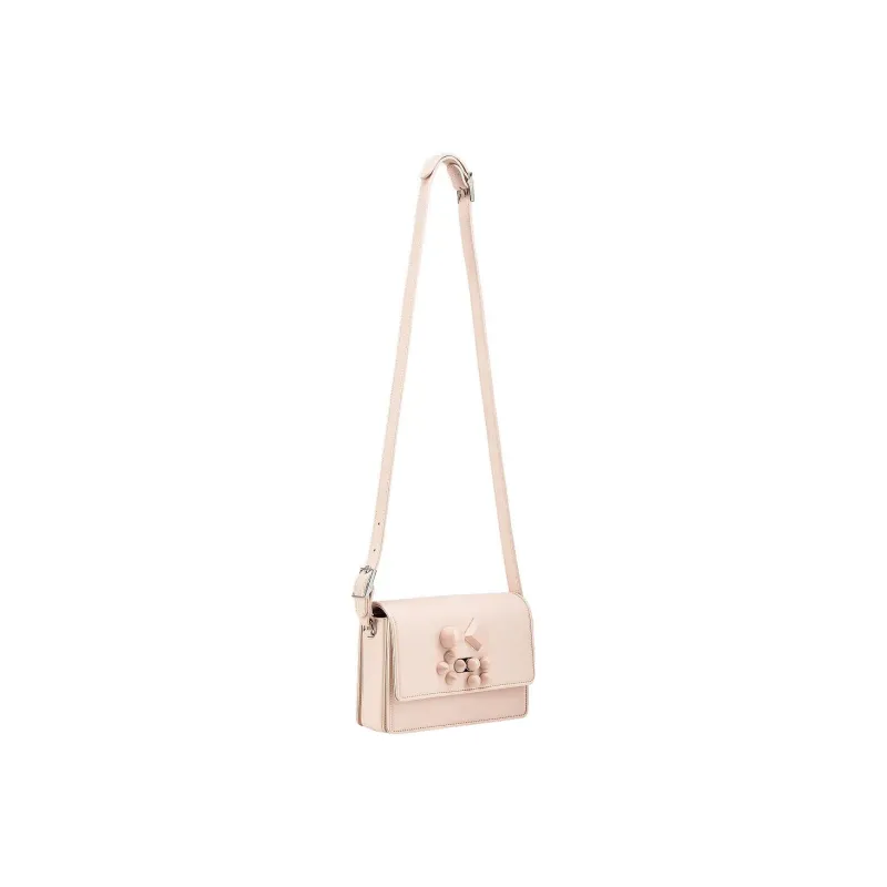 CL LUBOTING Calfskin Crossbody Bag Shoulder Bag Women's Beige-4